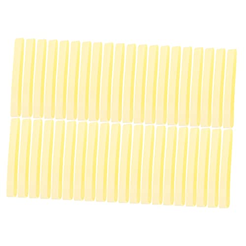 DRESSOOS 60stücke Kompressions-reinigungsquaste Gesichtskosmetik-entfernungspad Tragbar Make-up-quaste Reinigungspad Schwammquaste Für Frauen Und Mädchen Gelb von DRESSOOS