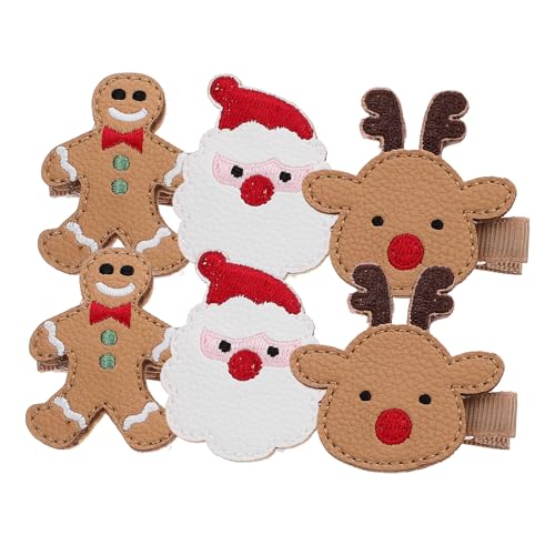 DRESSOOS Weihnachtshaarspangen 6 Stück Glitzernde Haarspangen Für Frauen Und Mädchen von DRESSOOS