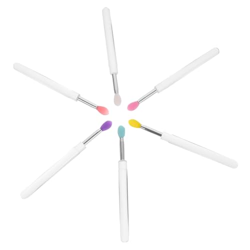 DRESSOOS 6stücke Lippenapplikator Aus Silikon Make-up-pinsel Für Lippenstift Lipgloss Und Lidschatten -zauberstab Für Täglichen Gebrauch Und Ersatz von DRESSOOS