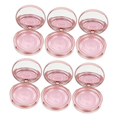 DRESSOOS 6stücke Rund Wimpern Verpackung Box Falsche Wimpern Lagerung Fall Mit Spiegel Wimpernbox Organizer Wimpernhalter Wimpernetui Behälter von DRESSOOS