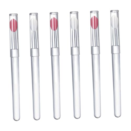 DRESSOOS 6stücke Teiliges Silikon Lippenpinsel Für Lippenstift Lip Balm Tragbare Makeup Accessoires Mit Deckel Für Präzises Auftragen Lippenpflege Kompakt Für Kosmetiktasche DRESSOOS 6stücke Teiliges Silikon Lippenpinsel Für Lippenstift Lip Balm Tragbare Makeup Accessoires Mit Deckel Für Präzises Auftragen Lippenpflege Kompakt Für Kosmetiktasche von DRESSOOS