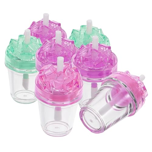 DRESSOOS 7Pcs Milkentee Flasche Lipglasur Röhrchen Lipglossbehälter Lipglossröhrchen Leer Lip Gloss Making -Lieferungen von DRESSOOS