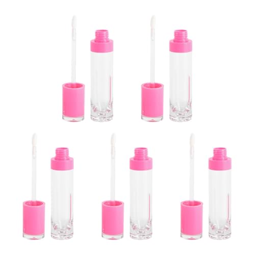 DRESSOOS 8 Ml Lip Glazes Tube Lipgloss Behälter Nachfüllbare Flaschen Für Die Reise 5 Stk Auslaufsichere Lipgloss Flasche Kompaktes Design Für Mädchen von DRESSOOS