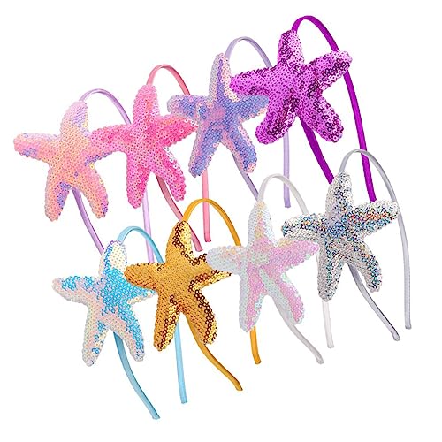 DRESSOOS Meerjungfrau-stirnband Für Mädchen 8-tlg. Haarband Im Prinzessinnen-stil Haar-accessoires Für Mädchen von DRESSOOS
