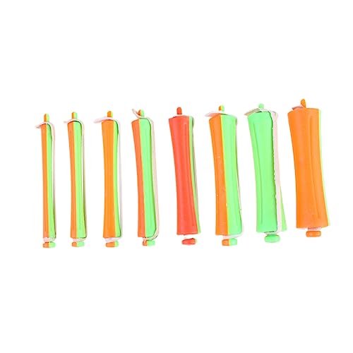 DRESSOOS 80 Stück Teiliges Spiral Lockenwickler für Langes Haar Multifunktionale Kalte Dauerwellen Sticks Flexible Lockenstäbe in Mischfarben Hitzefreies Haarstyling für Damen und Herren von DRESSOOS