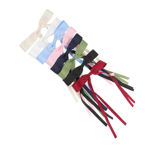 DRESSOOS 8stücke Teiliges Haarnadel Damen Elegante Satin-haarspangen Mit Schleifen-design Für Hochzeiten Geburtstagsfeiern Und Besondere Anlässe Farben Weinrot von DRESSOOS