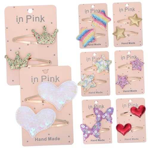 DRESSOOS 8paare Haarspangen Für Kleine Mädchen Haarschmuck Aus Metall Leicht Und Vielseitig Für Verschiedene Frisuren von DRESSOOS