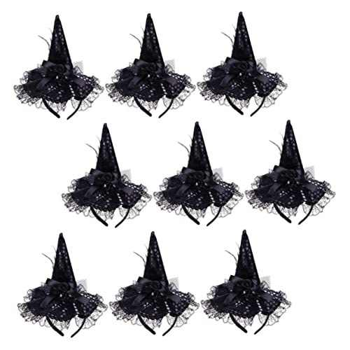 DRESSOOS 9stücke Teiliges Halloween Hexen-haarreif Mit Und Glitzer Für Kostümpartys Für Maskerade Feierliche Anlässe Und Bühnenaufführungen von DRESSOOS