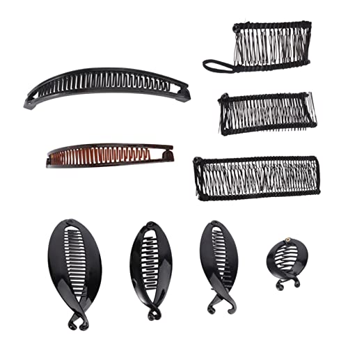 DRESSOOS 9St Fischclip-Kamm-Set haarklammer set haarspangen set Haarspangen für Party stutzenhalter Jahrgang Kopfbedeckung Lockenwickler Bananenclip Damen einstellen Gummibänder von DRESSOOS