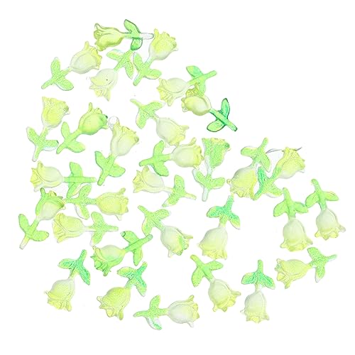 DRESSOOS Acrylnägel- 3d-nagel-edelsteine Nachtlicht Blumen- Nagelkunst- 60-teiliges Set von DRESSOOS