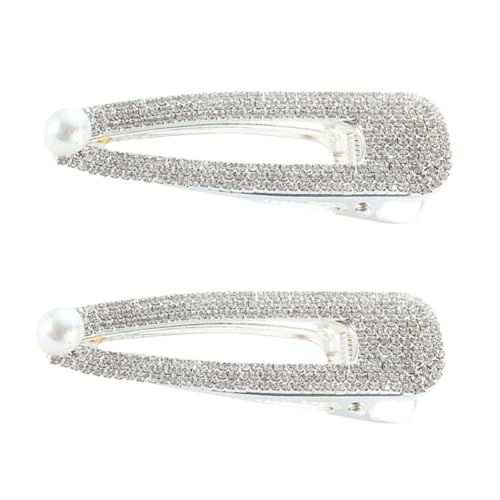 DRESSOOS 2stücke Strass Perlen Haarklammern Für Hochzeiten Elegante Haarspangen Festlicher Haarschmuck Für Damen Rutschfest Und Stilvoll Accessoires Für Braut Und Feierlichkeiten von DRESSOOS