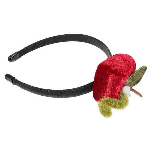 DRESSOOS Apfelrot Frucht Stirnband Süßes Samt Haaraccessoire mit Apfel für Weihnachten und Festliche Anlässe Leicht und Bequem für und Besondere Events von DRESSOOS