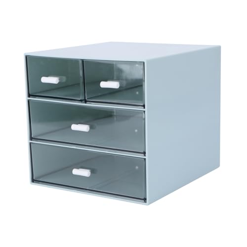DRESSOOS Aufbewahrungsbox Mit 4 Fächern Schubladen-organizer Zur Aufbewahrung Von Schmuck Und Kosmetik Auf Dem Schreibtisch von DRESSOOS