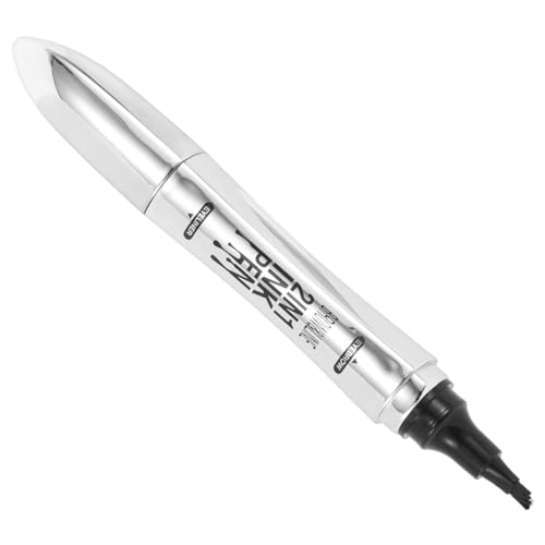 DRESSOOS Augenbrauenstift Und Eyeliner, 2-in-1-microblading-augenbrauenstift Mit Mit 4 Gabelspitzen, Schwarzer Augenbrauenstift Mit Eyeliner Für Augen-make-up von DRESSOOS