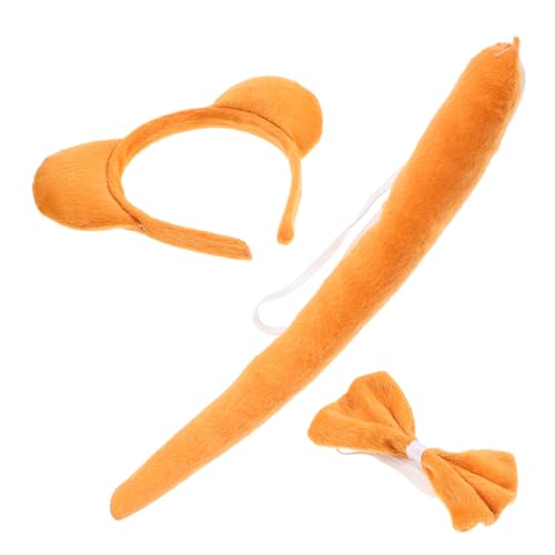 DRESSOOS Band Haar Cosplay Prop Tier Kostüm Leistung Party Bär Zubehör Rolle Fliege Ohren Stirnband von DRESSOOS