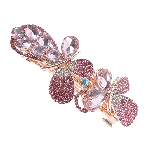 DRESSOOS Strass Haarspange Aus Metall Frühling Haarspange Für Damen Mädchen Hochzeit Geburtstag Verlobung Party Accessoire von DRESSOOS