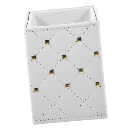 DRESSOOS Weißer PU-Bleistifthalter Pinselaufbewahrung Marmor-Schreibtisch-Bleistift-Organizer elegant und praktisch DRESSOOS Weißer PU-Bleistifthalter Pinselaufbewahrung Marmor-Schreibtisch-Bleistift-Organizer elegant und praktisch von DRESSOOS