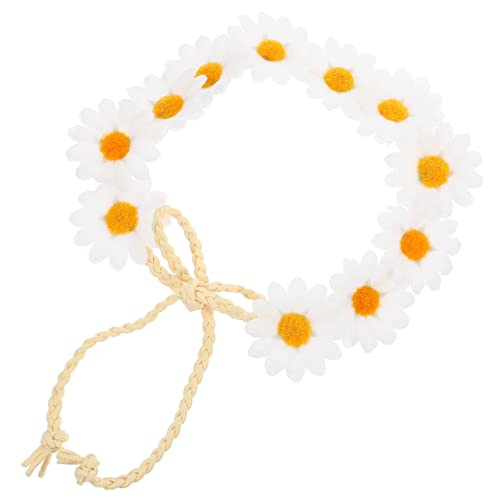 DRESSOOS Blumen Stirnband Aus Strapazierfähigem Geflochtenes Seil Blumen Pro Band Weiß Passt Zu Verschiedenen Kleidungsstücken Und Frisuren Für Hochzeiten Festivals Und Partys von DRESSOOS