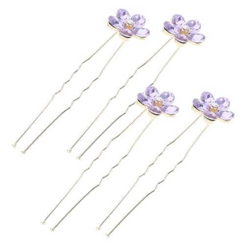 DRESSOOS Blumen-haarnadel-set U-förmige Haarnadel Aus Metall Für Die Hochzeit 4-teilige Braut-haarnadel Für Frauen Mit Strasssteinen DRESSOOS Blumen-haarnadel-set U-förmige Haarnadel Aus Metall Für Die Hochzeit 4-teilige Braut-haarnadel Für Frauen Mit Strasssteinen von DRESSOOS