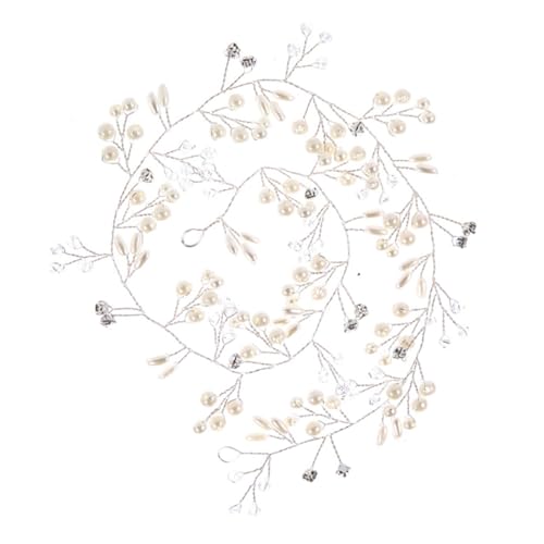 DRESSOOS Brautschmuck Haarschmuck Für Damen Handgemachtes Haarband Mit Kristallen Und Perlen Lang Eleganter Kopfschmuck Für Die Hochzeit Und Besondere Anlässe DRESSOOS Brautschmuck Haarschmuck Für Damen Handgemachtes Haarband Mit Kristallen Und Perlen Lang Eleganter Kopfschmuck Für Die Hochzeit Und Besondere Anlässe von DRESSOOS