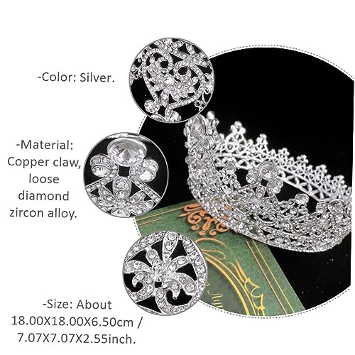 DRESSOOS Braut Haarschmuck Stirnband Silber Krone Hochzeitsdeko für Damen Mädchen und Brautjungfern Hochwertiger Legierungs Haarschmuck mit Funkelnden Strasssteinen DRESSOOS Braut Haarschmuck Stirnband Silber Krone Hochzeitsdeko für Damen Mädchen und Brautjungfern Hochwertiger Legierungs Haarschmuck mit Funkelnden Strasssteinen von DRESSOOS