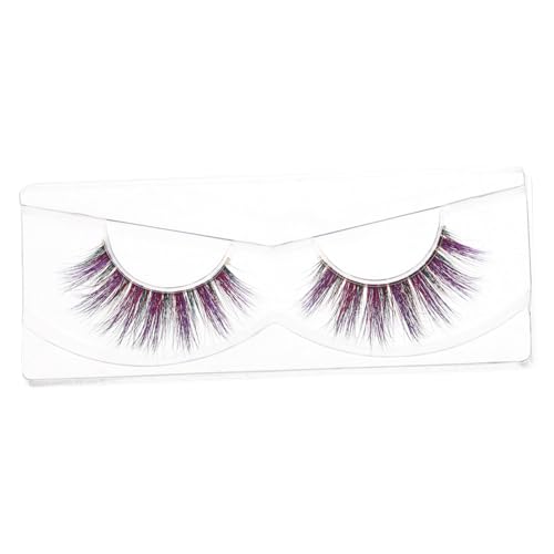DRESSOOS Bunte Falsche Wimpern Party Make-up Wimpern Frauen Verlängerung Mit Farbe von DRESSOOS