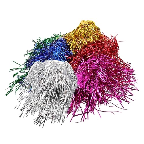 DRESSOOS 6stücke Kurze Bunte Perücken Für Damen Hochtemperaturfaser-haarperücken Mit Knall Modische Kopfbedeckungen Für Täglichen Gebrauch Gemischte Farben von DRESSOOS