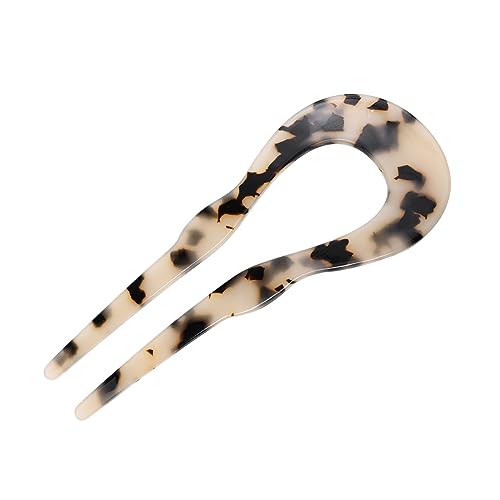 DRESSOOS Chinese Style U-förmige Haarnadel Für Frauen Elegante Haaraccessoires Aus Acetat Mit Wellenmuster Für Hochzeiten Und Besondere Anlässe Für Haartypen Geeignet von DRESSOOS