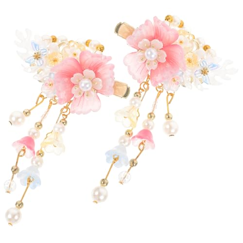 DRESSOOS Chinesische Damen-haarspangen Mit Blumenquastendekor Hanfu-haarschmuck Im Traditionellen Stil Für Dicken Haar Accessoires Für Besonderen Anlass von DRESSOOS