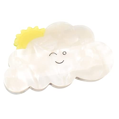 DRESSOOS Cloud Claw Clip Für Frauen Stilvolles Haaraccessoire Rutschfester Haarklammer Für Hochsteckfrisuren Für Reisen Schule Büro Und Mehr -design von DRESSOOS