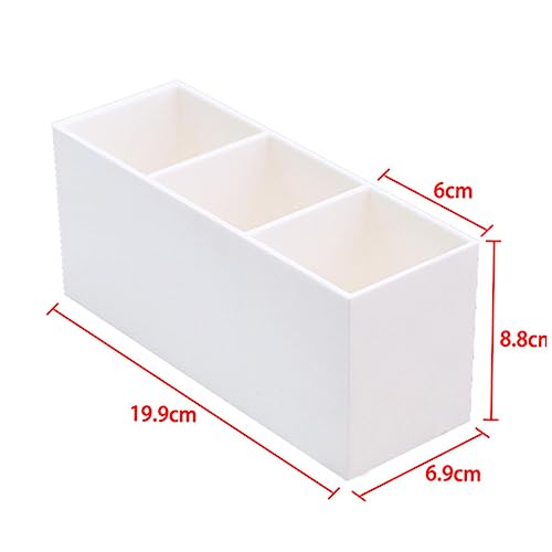 DRESSOOS Container 3 Grids Display Box Für Make-up Pinsel Stift Augenbrauen Bleistift Creme Lip Gloss Schreibtisch Veranstalter von DRESSOOS