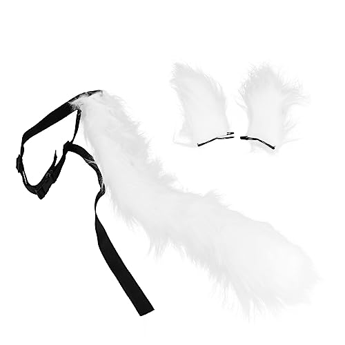 DRESSOOS 1satz Plüsch Tier Ohren Und Für Cosplay Niedlichem Haarclip Geeignet Für Damen Und Mädchen Für Kostümpartys Und Festivals von DRESSOOS