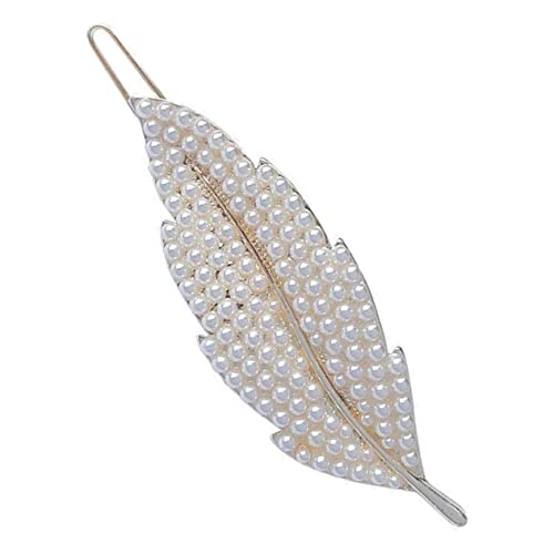 DRESSOOS Damen Haarklammer Mit Perlen Haarspange Für ädchen Elegante Barrette Haaraccessoires Modischer Haarschmuck Für Frauen Perfekte Frisur Für Besondere Anlässe von DRESSOOS