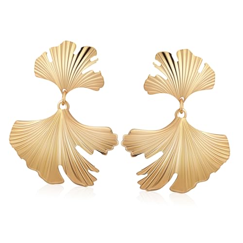 DRESSOOS Damen Retro Metall Ohrhänger Leicht Dangle Schmuck für Alltag Party Hochzeit Stilvolle Tropfen Ohrringe für Mädchen von DRESSOOS