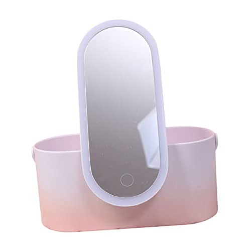 DRESSOOS Delicate Abs Box Cosmetics Organizer Desktop Make -up -box Mit Make -up -led -spiegel DRESSOOS Delicate Abs Box Cosmetics Organizer Desktop Make -up -box Mit Make -up -led -spiegel von DRESSOOS