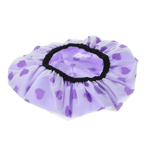 DRESSOOS Doppellagige Wasserdichte Duschhaube Wiederverwendbar Große Haarhaube Für Damen Zöpfe Mit Trockenkappe Duschhauben Zubehör von DRESSOOS