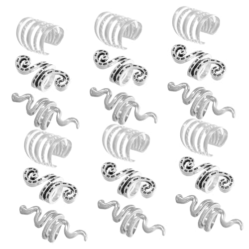 DRESSOOS Einzigartige Zopf-haarspangen 20-teiliger Metall-haarspangen- Für Frauen Dreadlock-schmuck Mit Zopf-haar-anhängern von DRESSOOS