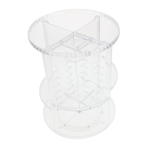DRESSOOS Rotierendes Makeup Organizer Rack Aus Transparentem Kosmetik Aufbewahrungsständer Für Schminktisch Für Zuhause Büro Für Lippenstifte Und Make-up Werkzeuge von DRESSOOS