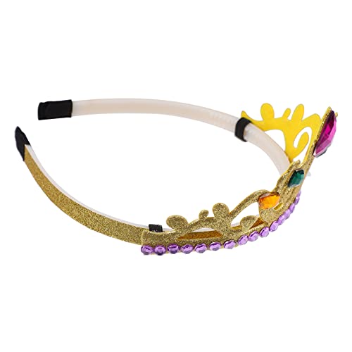 DRESSOOS Dickes Stirnband Mit Strass-krone Haarband Für Mädchen Geburtstagsfeier von DRESSOOS