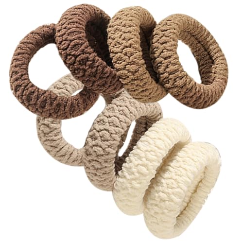 DRESSOOS 8stücke Elastische Haargummis Für Mädchen Hochwertige Ponytail Geeignet Für Dickes Und Lockiges Haar Elegantem -design Für Alltag Und Besondere Anlässe von DRESSOOS