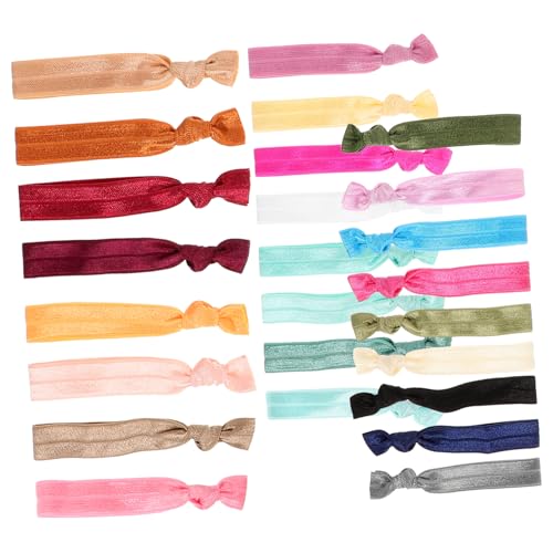 DRESSOOS 25stücke Kleine Haargummis Aus Bändern Elastische Haar-accessoires Für Mädchen Süße Mini-haargummis Zum Binden Von Pferdeschwanzhaltern von DRESSOOS