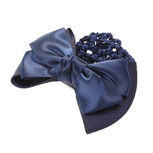 DRESSOOS Haarnetz Mit Schleife Elastischer Dutt-schleifen-kopfschmuck Netz-clip Für Damen Blau Haarnetz Snoodnetz DRESSOOS Haarnetz Mit Schleife Elastischer Dutt-schleifen-kopfschmuck Netz-clip Für Damen Blau Haarnetz Snoodnetz von DRESSOOS