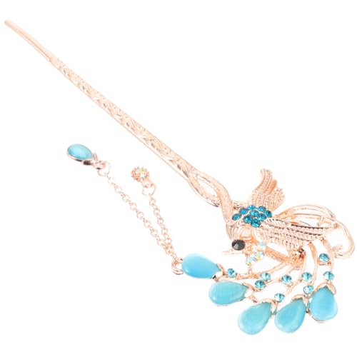 DRESSOOS Elegante Haarnadel Im Retro Stil Vintage Haarschmuck Mit Kristallen Und Quasten Chinesische Haarstäbchen Für Frauen Und ädchen Zufällige Farbe von DRESSOOS