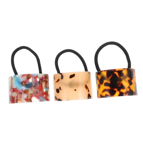 DRESSOOS 3stücke Haarring Elastischen Haargummis Für Pferdeschwanzhalter Haarseile Für Frauen Und Mädchen in Verschiedenen Farben von DRESSOOS