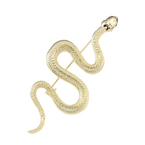DRESSOOS Elegante Schlangen brosche aus Modische Anstecknadel für Kleidung Einzigartiges Design Langlebig und Vielseitig für Damen und Herren Schmuckaccessoire für Anzug Mantel Pullover von DRESSOOS