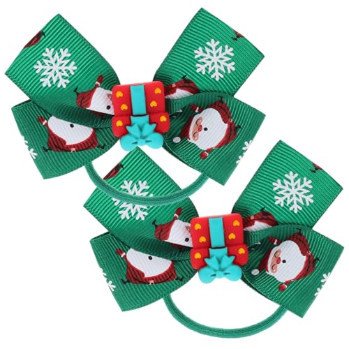 DRESSOOS Elegante Weihnachts-haarbänder Entzückende Schleifen-stirnbänder Haarbänder Für Mädchen Weihnachtsmuster von DRESSOOS