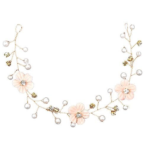 DRESSOOS Eleganter Brautkopfschmuck Hochzeitshaarranke Kunsthaar Für Hochzeitsfeier Haarschmuck von DRESSOOS