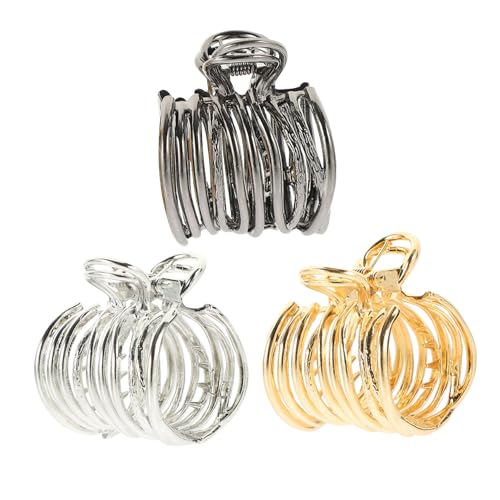 DRESSOOS Eleganter Haarknotenhalter 3-teilig Metall-pferdeschwanz-clip Haarspange Für Frauen Teenager Mädchen von DRESSOOS