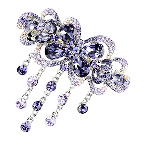 DRESSOOS Stilvolle Haarspange Mit Strasssteinen Modisches Accessoire Starker Clip Für Partys Hochzeiten Reisen Und Den Täglichen Gebrauch Für Frauen Und Mädchen von DRESSOOS