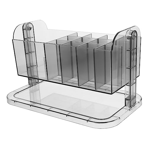 DRESSOOS Makeup Pinsel Organizer Mit Drehbarem Design Transparentes Kosmetik Aufbewahrungszubehör Für Schreibtisch Und Badezimmer Für Makeup Und Kosmetikartikel von DRESSOOS